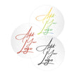 Ultra Clear Custom Printed Stickers / Labels 1.5" x 1.5"