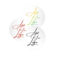 Ultra Clear Custom Printed Stickers / Labels 1" x 1"
