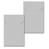 Matte Grey Custom Necklace and Earring Card 2" x 3"