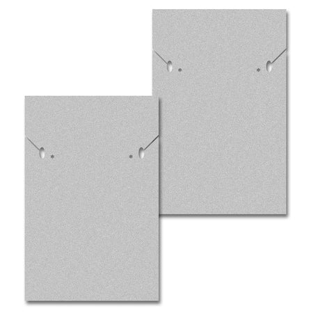 Matte Grey Custom Necklace and Earring Card 2" x 3"