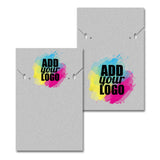 Matte Grey Custom Necklace and Earring Card 2" x 3"