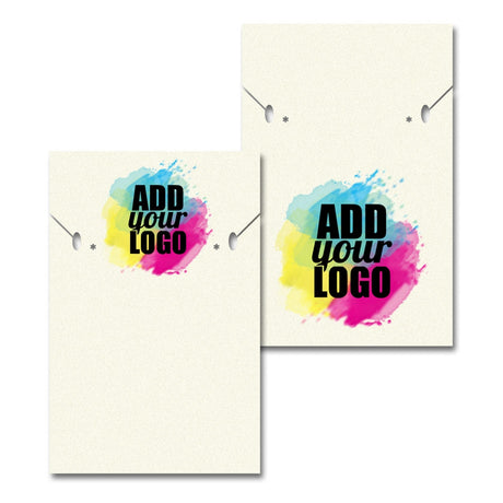 Ivory Custom Necklace and Earring Card 2" x 3"