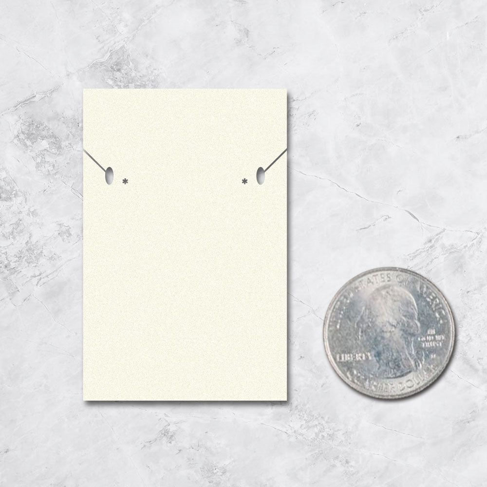 Ivory Custom Necklace and Earring Card 2" x 3"
