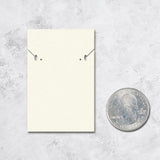 Ivory Custom Necklace and Earring Card 2" x 3"