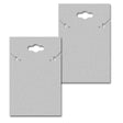 Hanging Matte Grey Custom Necklace and Earring Card 2" x 3"