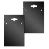 Shimmer Black Custom with a Keyhole Necklace and Earring Card 2" x 3"