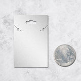 Hanging Shimmer Silver Custom Necklace and Earring Card 2" x 3"
