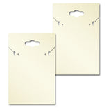 Shimmer White Gold  with a Keyhole Custom Necklace and Earring Card 2" x 3"