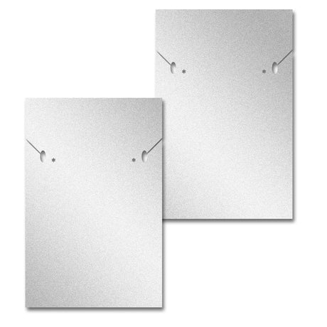 Shimmer Silver Custom Necklace and Earring Card 2" x 3"