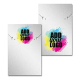 Shimmer Silver Custom Necklace and Earring Card 2" x 3"