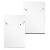 Shimmer White Custom Necklace and Earring Card 2" x 3"