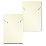 Shimmer White Gold Custom Necklace and Earring Card 2" x 3"