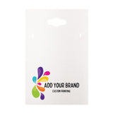 Hanging Combo Jewelry Cards 2" x 3" | Earring & Necklace | Woven White Linen