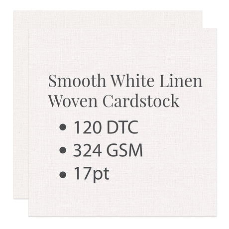 1-1/2" x 3-1/8" Rectangle Hang Tag – Rounded Corners Woven Linen White