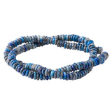 Denim Lapis Thin Rondelle Beads 2x6mm | Natural Pakistan Gemstone Strand