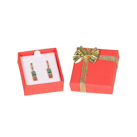 Red & Gold jewelry earring gift packaging boxes