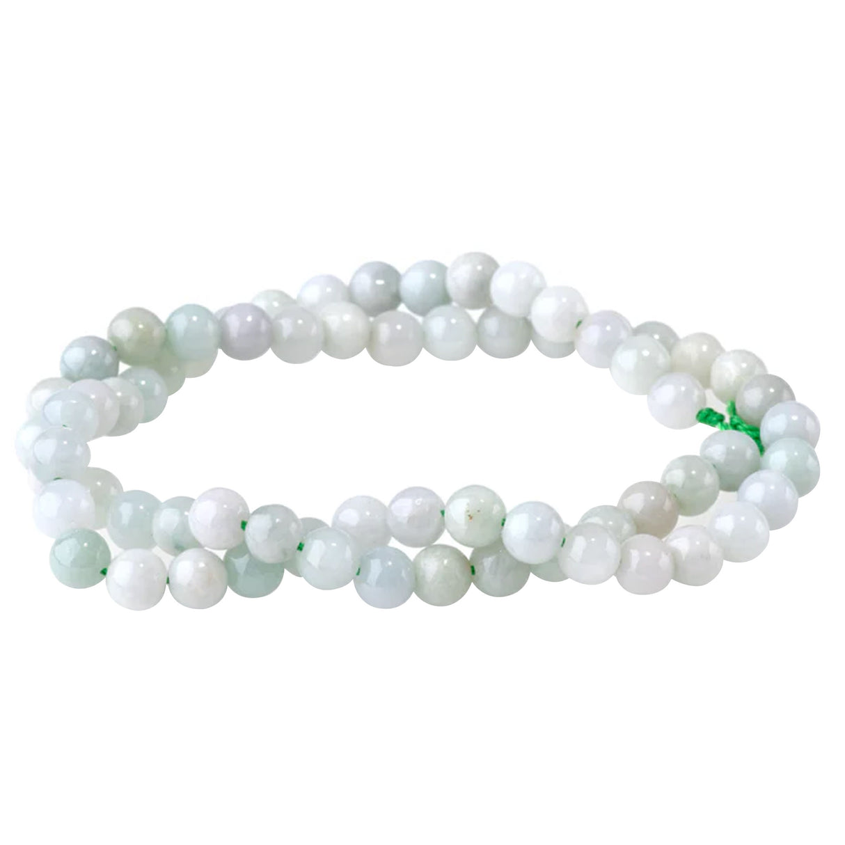 Jadeite Jade A Grade 6mm Round Beads – 15–16 Inch Strand