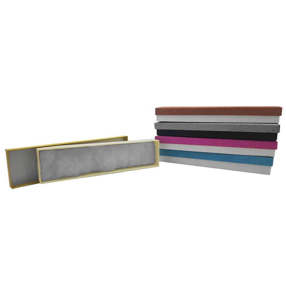 Multi-Color Cotton Filled Jewelry Gift Boxes 8" x 2" x  1"