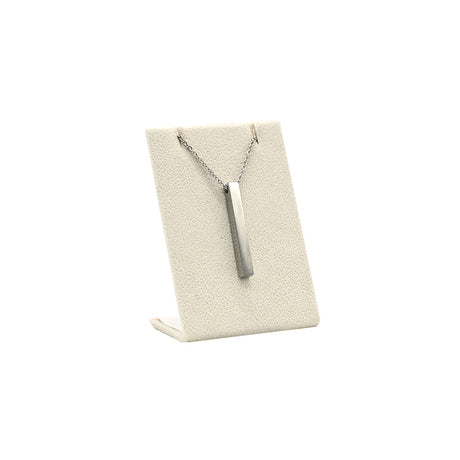 Beige Faux Suede Jewelry Earring / Pendant Stand