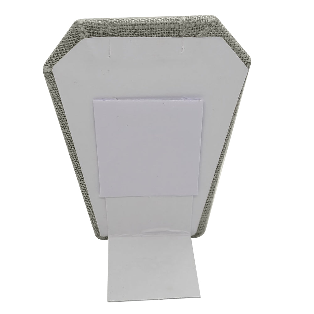Grey Linen Jewelry Earring / Pendant Stand