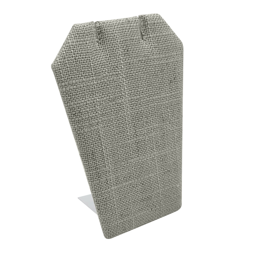 Grey Linen Jewelry Earring / Pendant Stand