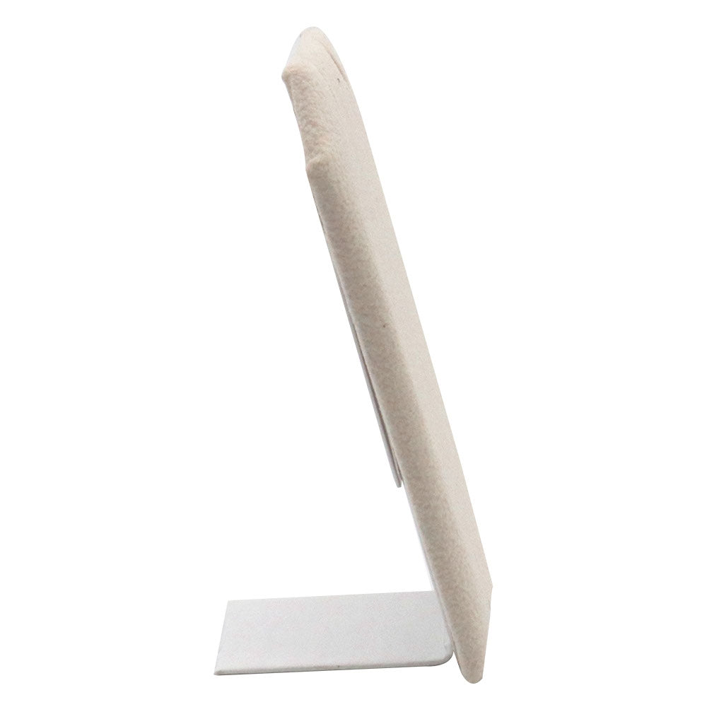 Beige Faux Suede Jewelry Earring / Pendant Stand