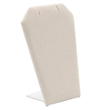 Beige Faux Suede Jewelry Earring / Pendant Stand