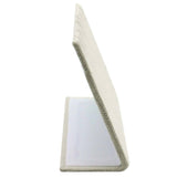 Beige Linen Jewelry Earring / Pendant Stand, Holds 3 Pairs