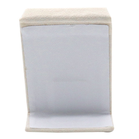 Beige Faux Suede Jewelry Earring Stand 