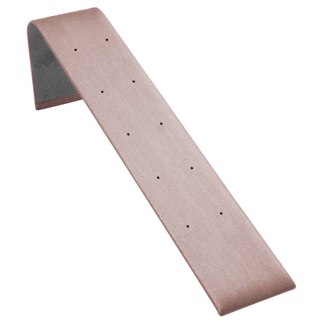 Champagne Pink Leatherette Jewelry Earring Display Ramp, Holds 5 Pairs