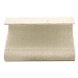 Beige Linen Curved Jewelry Earring Stand, Holds 2 Pairs