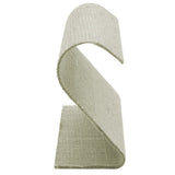 Grey Linen Curved Jewelry Earring Stand, Holds 2 Pairs