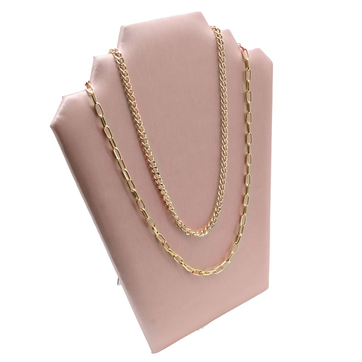 Champagne Pink Necklace Easel Display Stand - 7-3/8" H