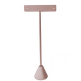 Champagne Pink Leatherette Jewelry Earring T Stand, 6-3/4" Tall