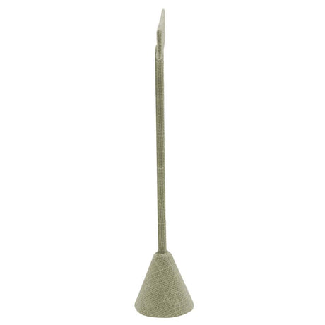 Grey Linen Jewelry Earring T Stand, 6-3/4" Tall