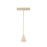 Beige Faux Suede Jewelry Earring T Stand, 5-3/4" Tall