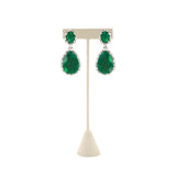 Beige Faux Suede Jewelry Earring T Stand, 5-3/4" Tall