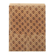 Brown Damask Print Gift Shopping Bags, 100 Per Pack, 8-1/2" x 11"