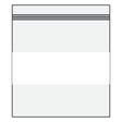 2" x 2" Zipper Lock Plastic Poly Bags with White Write On Label, 100 Bags