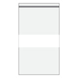 3" x 5" Zipper Lock Plastic Poly Bags with White Write On Label, 100 Bags