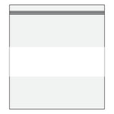 3" x 3" Zipper Lock Plastic Poly Bags with White Write On Label, 100 Bags