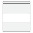 6&quot; x 6&quot; White Block Plastic Poly Bags