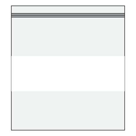 6&quot; x 6&quot; White Block Plastic Poly Bags