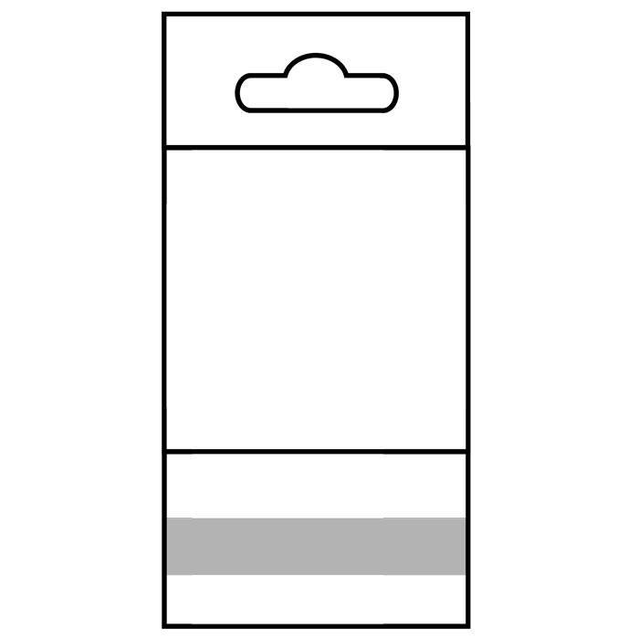 3&quot; x 3&quot; Hanging Adhesive Plastic Bags