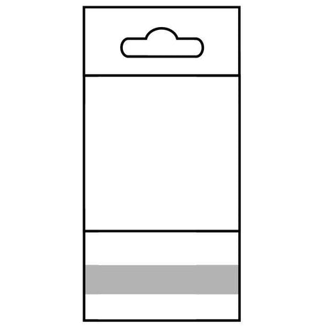 Clear Hanging OPP Bag  2" x 2"