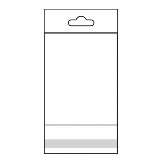 Clear Hanging OPP Bag  3" x 4"
