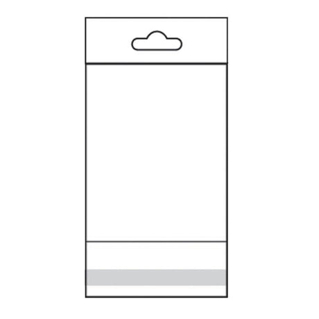 Clear Hanging OPP Bag  3" x 4"