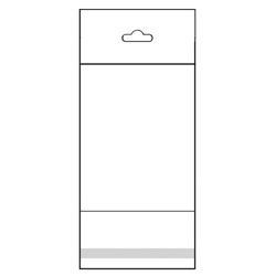 Clear Hanging OPP Bag  4" x 6"