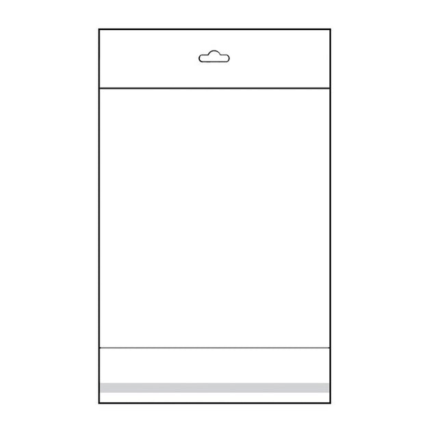 Clear Hanging OPP Bag  8" x 10"