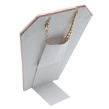 Champagne Pink Leatherette Earring / Pendant Stand - 4-3/4" Tall